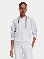 BOSS Bluza 50524760 Niebieski jasny Regular Fit. Niebieskie bluzy damskie Boss, xl, bez wzorów, z bawełny, bez kaptura. Za 399.99 zł.
