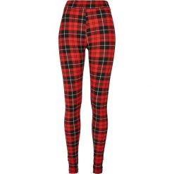 Damskie Legginsy W Delikatną Kratkę. Czerwone legginsy damskie Urban Classics, xl, bez wzorów. Za 76.99 zł.