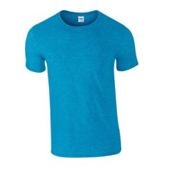 Koszulka Softstyle Dla Dorosłych Unisex. Niebieskie bluzki damskie GILDAN, s, bez wzorów, sportowe, bez kołnierzyka, bez ramiączek. Za 29.99 zł.