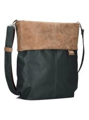 Zwei Torebka w kolorze beżowo-ciemnozielonym - 31 x 32 x 12 cm rozmiar: onesize. Zielone torebki klasyczne damskie Zwei, z materiału, przez ramię, bez dodatków. Za 227.85 zł.