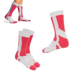Skarpety damskie KADVA Royco W. Czerwone skarpetki damskie KADVA, bez wzorów, z elastanu. Za 34.99 zł.