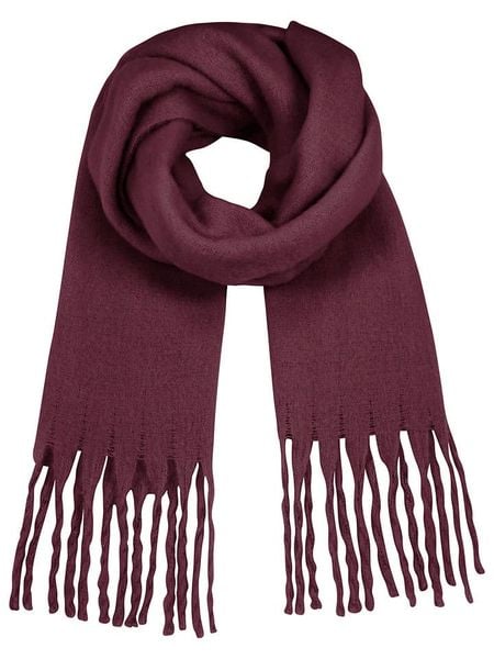 Eight2Nine Szal w kolorze bordowym rozmiar: onesize. Czerwone szaliki damskie Eight2Nine, bez wzorów, z materiału. Za 96.14 zł.