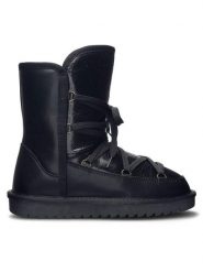 Lasocki Śniegowce WFA1634-11Z Czarny. Czarne śniegowce damskie Lasocki, ze skóry. Za 249.99 zł.