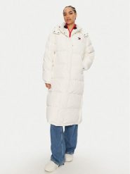 Tommy Jeans Kurtka puchowa Alaska DW0DW18860 Biały Regular Fit. Białe kurtki damskie Tommy Jeans, l, bez wzorów, z jeansu, bez kaptura. Za 1,279.00 zł.