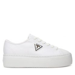 Trampki Guess. Białe trampki damskie Guess, z aplikacjami, bez zapięcia. Za 479.99 zł.