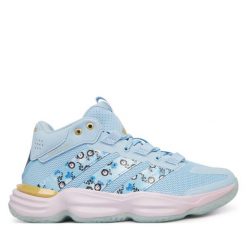Buty halowe adidas. Niebieskie obuwie sportowe casual damskie Adidas. Za 479.99 zł.