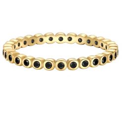 Glanzstücke München Pierscionek z Srebra Sterling w zlocie zóltym z Cyrkonia Pierścionki 1 ct Damski. Żółte pierścionki damskie Glanzstücke München, z cyrkonią, pozłacane. Za 249.99 zł.