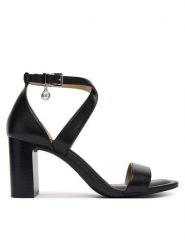 MICHAEL Michael Kors Sandały Alexa Block 40S6AXMS1L Czarny. Czarne kozaki damskie MICHAEL Michael Kors, ze skóry, bez obcasa, na słupku, bez zapięcia. Za 699.99 zł.