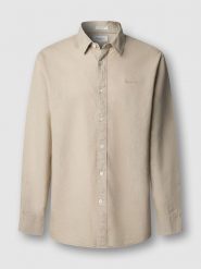 Pepe Jeans Koszula "Payton" w kolorze beżowym rozmiar: M. Brązowe koszule damskie Pepe Jeans, m, bez wzorów, z jeansu, bez kołnierzyka, bez ramiączek. Za 173.99 zł.