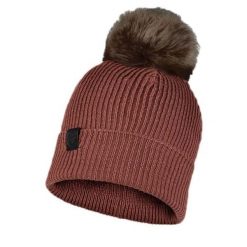 257 Kesha Cloud czapka dziana z pomponem - unisex, bordo. Brązowe czapki damskie 25TH HOUR, bez wzorów, z materiału. Za 167.95 zł.