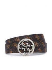 Guess Pasek BM7960 P6435 Brązowy ciemny. Brązowe paski damskie Guess, z aplikacjami, ze skóry. Za 284.99 zł.