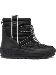 Geox Kozaki zimowe "Milleiny" w kolorze czarnym rozmiar: 37. Czarne kozaki damskie Geox, na zimę, bez obcasa, bez zapięcia. Za 218.05 zł.