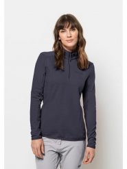 Jack Wolfskin Koszulka funkcyjna "Baiselberg" w kolorze granatowym rozmiar: M. Niebieskie koszulki damskie Jack Wolfskin, m, bez wzorów, bez kołnierzyka, bez ramiączek. Za 122.96 zł.
