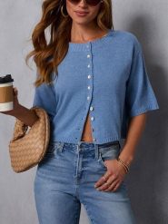 LA Angels Kardigan w kolorze niebieskim rozmiar: XL. Niebieskie kardigany damskie LA Angels, xl, bez wzorów. Za 130.99 zł.