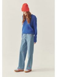 TATUUM Sweter w kolorze niebieskim rozmiar: M. Niebieskie swetry klasyczne damskie TATUUM, m, bez kołnierzyka. Za 226.77 zł.