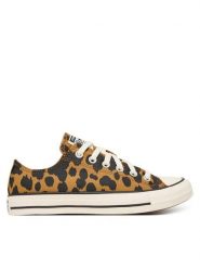Converse Trampki Chuck Taylor All Star Cow Print A17920C Pomarańczowy. Brązowe trampki damskie Converse, bez wzorów, z materiału, bez zapięcia. Za 329.99 zł.