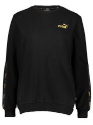 Puma Bluza "ESS+ Tape Golden" w kolorze czarnym rozmiar: M. Czarne bluzy damskie Puma, m, bez wzorów, bez kaptura. Za 118.56 zł.