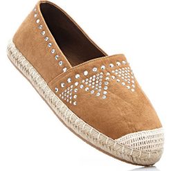 Espadryle bonprix koniakowy. Brązowe balerinki damskie bonprix. Za 49.99 zł.