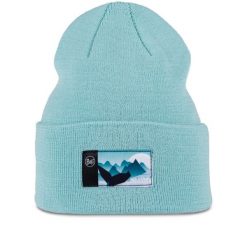 Czapka BUFF KNITTED BEANIE LILON GEM MALACHITE. Niebieskie czapki damskie Buff, bez wzorów. Za 129.90 zł.