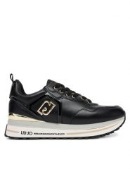 Liu Jo Sneakersy Maxi Wonder 01 BF5009 P0102 Czarny. Czarne obuwie sportowe damskie Liu Jo, ze skóry, bez zapięcia. Za 529.99 zł.