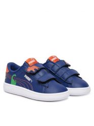 Puma Sneakersy Puma Smash 3.0 Dino V Inf 405637 02 Granatowy. Niebieskie buty sportowe chłopięce Puma, ze skóry, bez zapięcia. Za 169.99 zł.