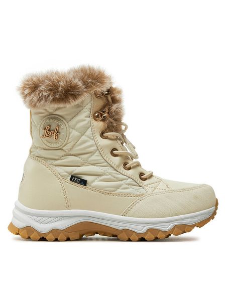 Leaf Śniegowce Solna LVISB101Q Beżowy. Brązowe kozaki dziewczęce Leaf, bez wzorów, z syntetyku, bez obcasa, bez zapięcia. Za 269.99 zł.