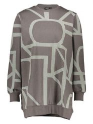 ONLY Bluza w kolorze brązowo-jasnozielonym rozmiar: M. Szare bluzy damskie Only, m, bez wzorów, bez kaptura. Za 96.60 zł.