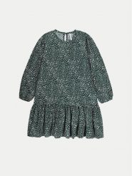 Coccodrillo Sukienka codzienna ZC4128101SGJ Zielony Regular Fit. Zielone sukienki dziewczęce COCCODRILLO, bez wzorów, z wiskozy, bez ramiączek, proste. Za 49.90 zł.