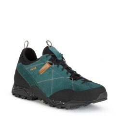 Buty trekkingowe damskie Aku Nativa GTX. Niebieskie obuwie trekkingowe damskie Aku, ze skóry, bez zapięcia. Za 499.00 zł.
