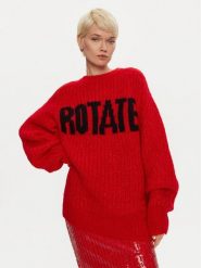 ROTATE Sweter Brandy 1137491292 Czerwony Loose Fit. Czerwone swetry klasyczne damskie ROTATE, z wełny, bez kołnierzyka. Za 1,119.00 zł.