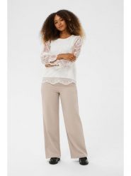 Cream Bluzka w kolorze białym rozmiar: 36. Białe bluzki damskie Cream, bez wzorów, z koronki, bez kołnierzyka, bez ramiączek. Za 165.99 zł.