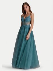 Hey Kyla Sukienka wieczorowa 5AI059HK Turkusowy Regular Fit. Niebieskie sukienki damskie Hey Kyla, bez wzorów, z syntetyku, wizytowe, bez ramiączek. Za 619.99 zł.