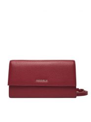 Coccinelle Torebka Mw5 Metallic Soft E2 MW5 18 27 01 Bordowy. Czerwone listonoszki damskie Coccinelle, bez wzorów, ze skóry, bez dodatków. Za 599.99 zł.