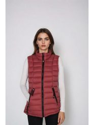 CANADA weather gear Kamizelka pikowana w kolorze czerwonym rozmiar: S. Czerwone kamizelki damskie CANADA weather gear, s, bez wzorów, bez kaptura. Za 152.99 zł.