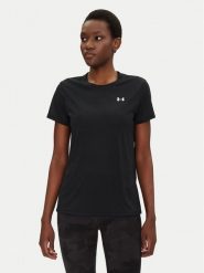 Under Armour Koszulka techniczna Rech SSC 1384231 Czarny Relaxed Fit. Czarne koszulki damskie Under Armour, xl, bez wzorów, z syntetyku, bez kołnierzyka, bez ramiączek. W wyprzedaży za 79.99 zł.