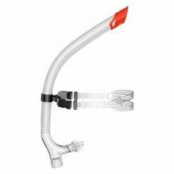 Fajka do pływania FRONTAL. Białe rurki damskie AGAMA, bez wzorów. Za 95.99 zł.