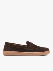 Brązowe mokasyny barefoot. Brązowe mokasyny damskie Brawo sp. z o.o., ze skóry, z okrągłym noskiem, bez obcasa. Za 399.99 zł.