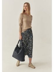 TATUUM Koszulka w kolorze jasnobrązowym rozmiar: S. Brązowe bluzki damskie TATUUM, s, bez wzorów, bez kołnierzyka, bez ramiączek. Za 87.19 zł.