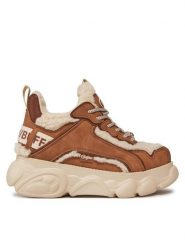 Buffalo Sneakersy Cld Chai Warm 1636023 Beżowy. Brązowe obuwie sportowe damskie Buffalo, ze skóry, bez zapięcia. Za 569.99 zł.
