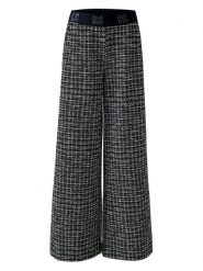 Oui Spodnie w kolorze czarno-kremowym rozmiar: 34. Brązowe spodnie materiałowe damskie Oui, bez wzorów, z materiału. Za 260.99 zł.