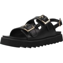 Sandały REPLAY ALICANTE JR 7 Czarny. Czarne sandały damskie Replay, bez wzorów, bez obcasa, bez zapięcia. Za 260.99 zł.