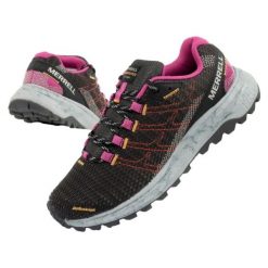 Buty do biegania Merrell Fly Strike J067444 czarne. Czarne obuwie trekkingowe damskie z materiału, bez zapięcia. Za 466.73 zł.