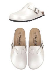 Maryplaid Klapki w kolorze białym rozmiar: 42. Białe klapki damskie maryplaid, bez wzorów, z materiału, bez obcasa, bez zapięcia. Za 86.99 zł.