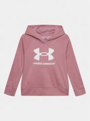 Under Armour Bluza Ua Rival Fleece Bl Hoodieâ 1379615 Różowy Loose Fit. Czerwone bluzy dziewczęce Under Armour, bez wzorów, z bawełny, bez ramiączek, bez kaptura. Za 119.99 zł.