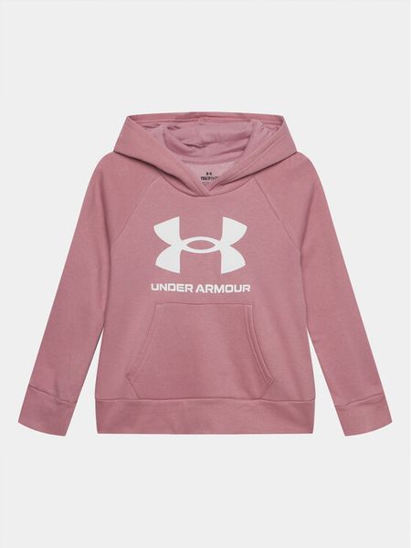 Under Armour Bluza Ua Rival Fleece Bl Hoodieâ 1379615 Różowy Loose Fit. Czerwone bluzy dziewczęce Under Armour, bez wzorów, z bawełny, bez ramiączek, bez kaptura. Za 149.99 zł.