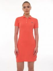 SIR RAYMOND TAILOR Sukienka "Nadja" w kolorze pomarańczowym rozmiar: L. Pomarańczowe sukienki damskie Sir Raymond Tailor, bez wzorów, z bawełny, bez ramiączek. Za 66.00 zł.