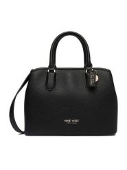 Nine West Torebka CEO-Vena-KY255 Czarny. Czarne kuferki damskie Nine West, bez wzorów, z materiału, bez dodatków. Za 249.99 zł.