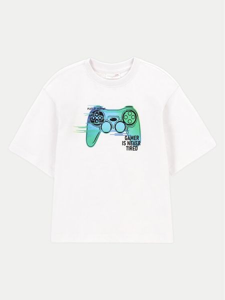 Coccodrillo T-Shirt WC4143202GBK Biały Regular Fit. Białe t-shirty i koszulki chłopięce COCCODRILLO, bez wzorów, z bawełny, bez kołnierzyka, bez ramiączek. Za 29.99 zł.