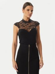 Rinascimento Body CFC0127525003 Czarny Slim Fit. Czarne body i gorsety Rinascimento, bez wzorów, z syntetyku. Za 409.99 zł.