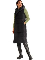 Heine Kamizelka pikowana w kolorze czarnym rozmiar: 40. Czarne kamizelki damskie Heine, bez wzorów, bez kaptura. Za 113.63 zł.